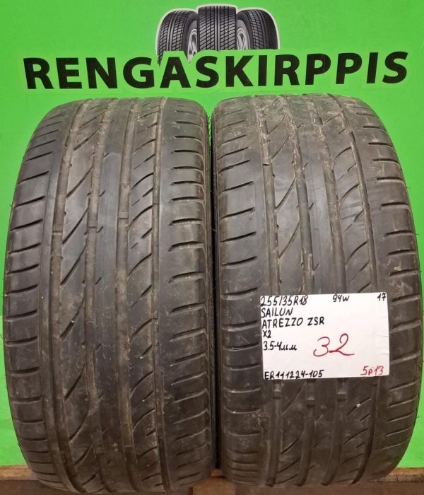 255/35R18 Sailun Atrezzo ZSR 94W kesä 3,5-4mm / 5P13