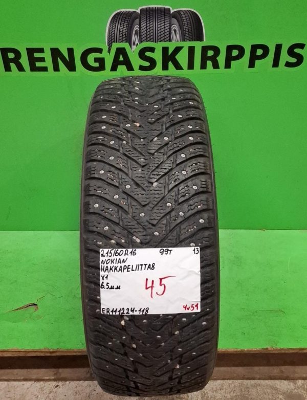 215/60R16 Nokian HKPL 8 99T nasta 6,5mm / 4V51