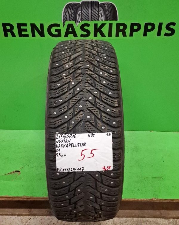 215/60R16 Nokian HKPL 8 99T nasta 5,5mm / 4V51