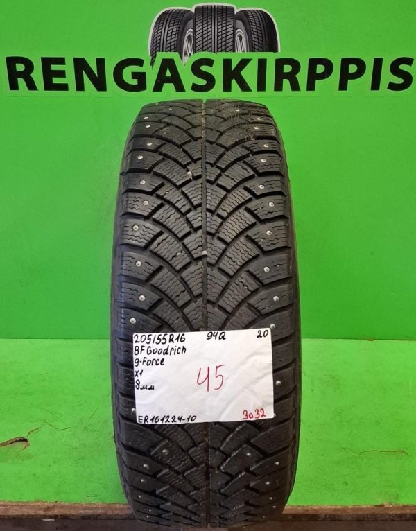 205/55R16 BFGoodrich 94Q nasta 8mm / 3P32