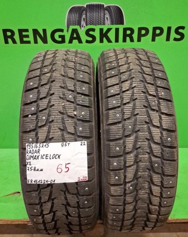 195/65R15 Radar Dimax Ice Lock 95T nasta 7,5-8mm / 2V22