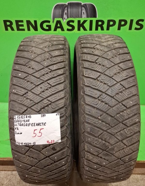 215/65R16 GoodYear UltraGrip Ice Arctic 98T nasta 8mm / 4V23