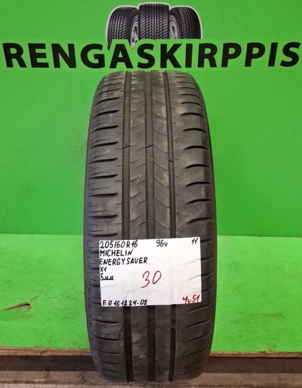 205/60R16 Michelin Energy saver 96V kesä 5mm / 4V51