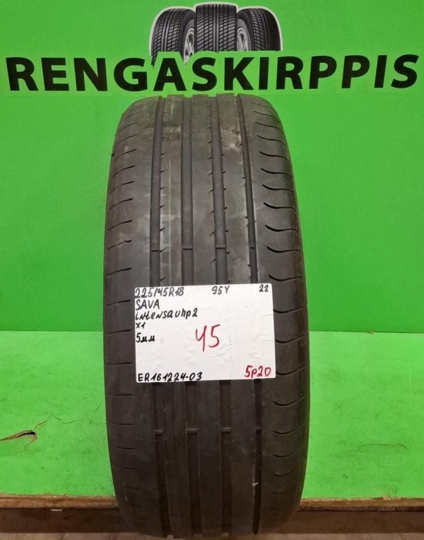 225/45R18 Sava Intensa UHP 2 95Y kesä 5mm / 5P20