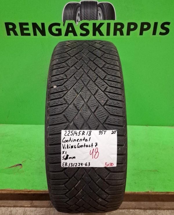 225/45R18 Continental VikingContact 7 95T kitka 5mm / 5P30