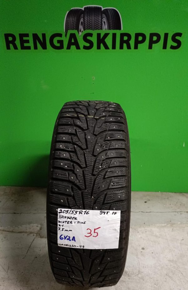 205/55R16 Hankook Winter IPike 94T nasta 7,5mm / 6V2A