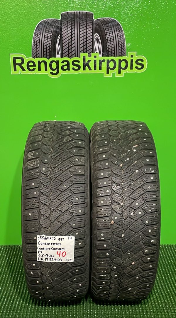 185/60R15 Continental ContiIceContact 88T nasta 6,5-7mm / K1