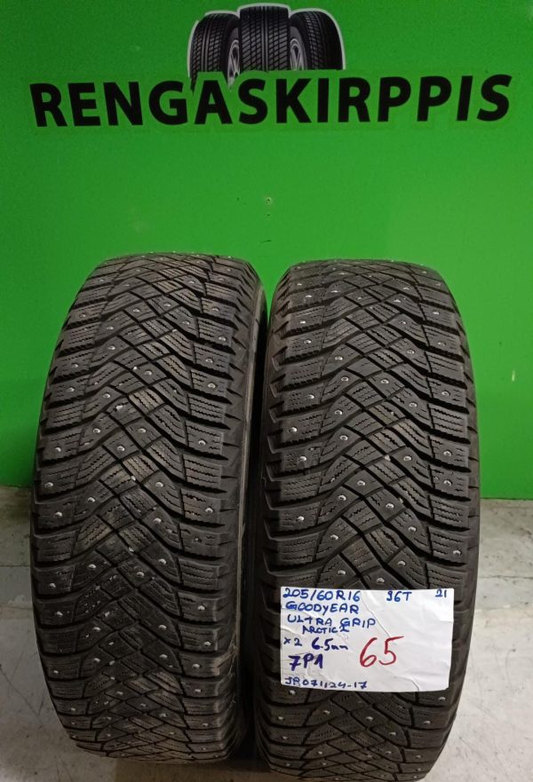 205/60R16 GoodYear UltraGrip 96T nasta 6,5mm / 7P1