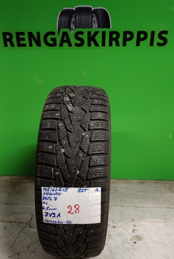 195/60R15 Nokian HKPL 7 92T nasta 6,5mm / 7V2A