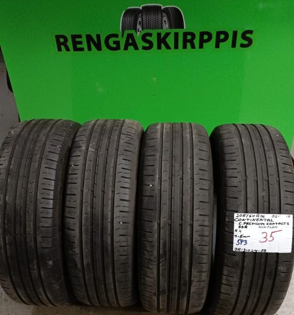 205/60R16 Continental ContiPremiumContact 5 92V kesä 4-5mm / 5P3