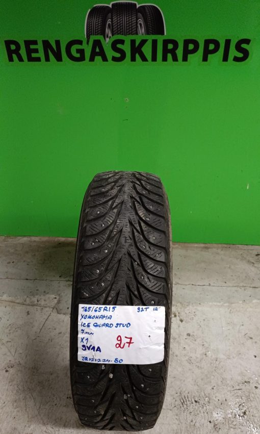 185/65R15 Yokohama IceGuard Stud 92T nasta 7mm / 9V1A