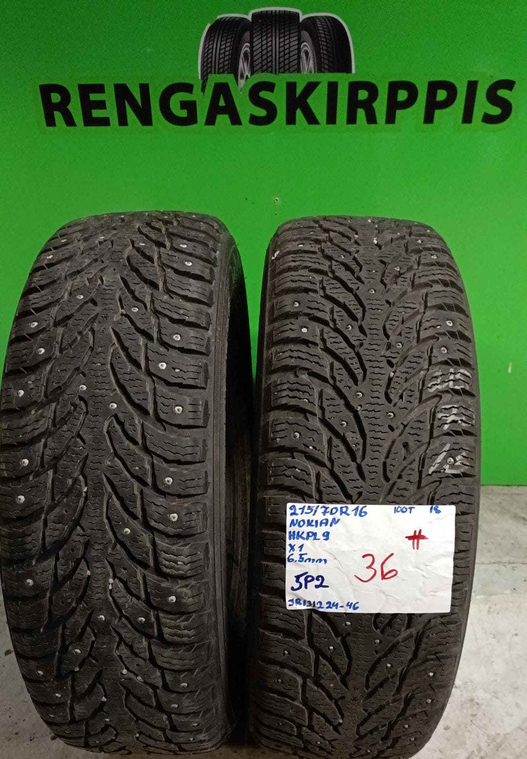 215/70R16 Nokian HKPL 9 100T nasta 6,5mm # / 4P5-1