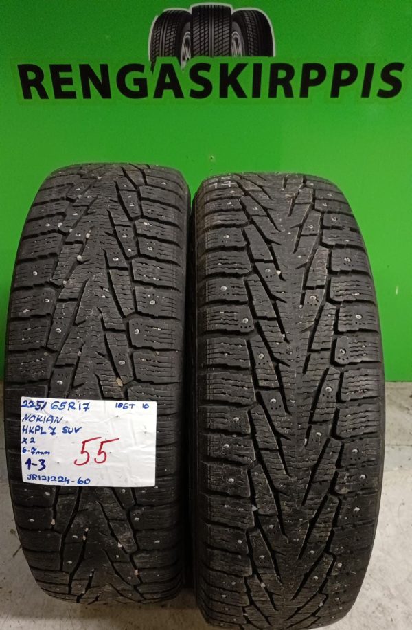 225/65R17 Nokian HKPL 7 Suv 106T nasta 6-7mm / 1-3