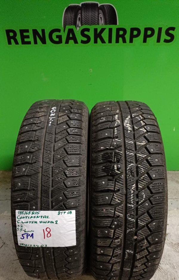 195/65R15 Continental ContiWinter Viking 2 91T nasta 5,5-6mm / 5P1