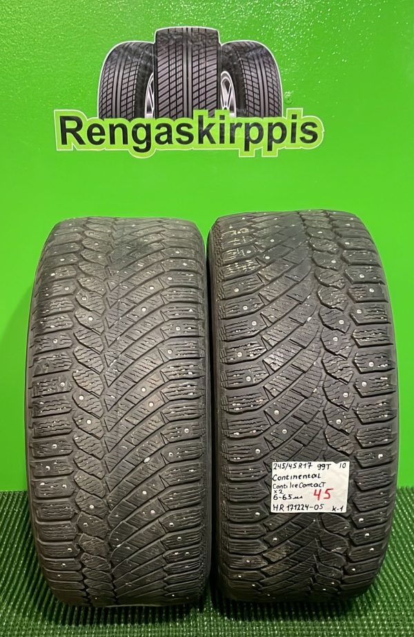 245/45R17 Continental ContiIceContact 99T nasta 6-6,5mm / K1