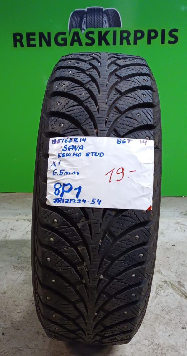 185/65R14 Sava Eskimo Stud 86T nasta 6,5mm / 8P1