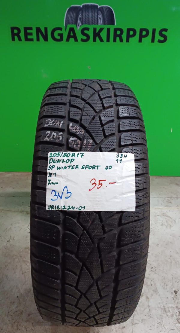 205/50R17 Dunlop SP Winter Sport 93H kitka 7mm / 3V3