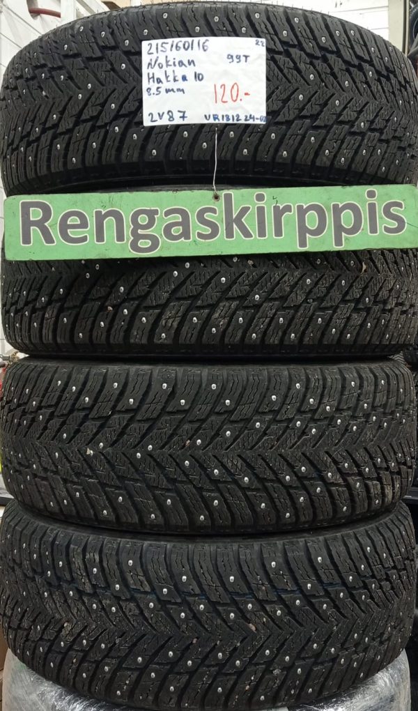 215/60R16 Nokian Hakka 10 99T nasta 8,5mm / 2V87