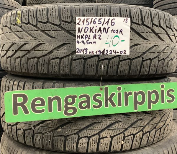 215/65R16 Nokian HKPL R2 102R kitka 4-4,5mm / 2V13