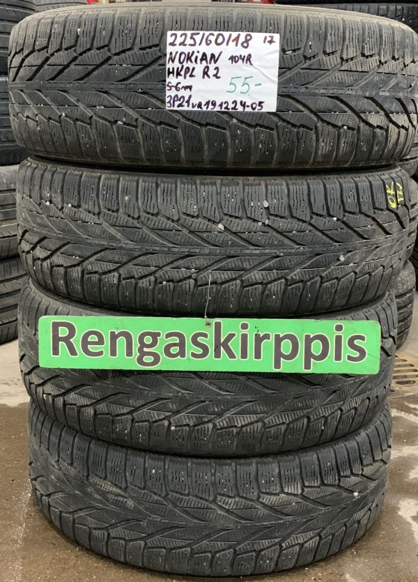 225/60R18 Nokian HKPL R2 104R kitka 5-6mm / 3P21