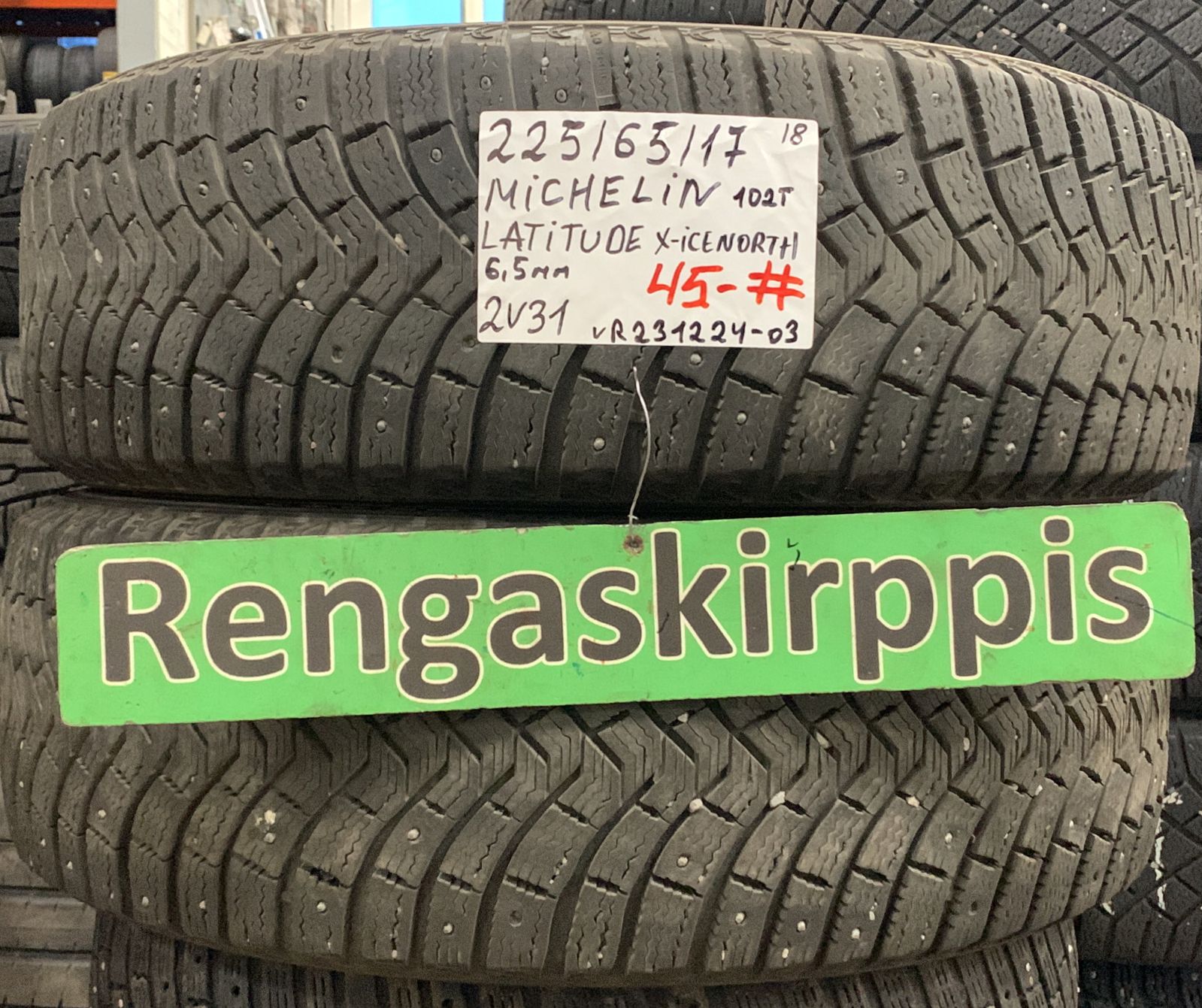 225/65R17 Michelin Latitude X-Ice North 102T nasta 6,5mm # / K2
