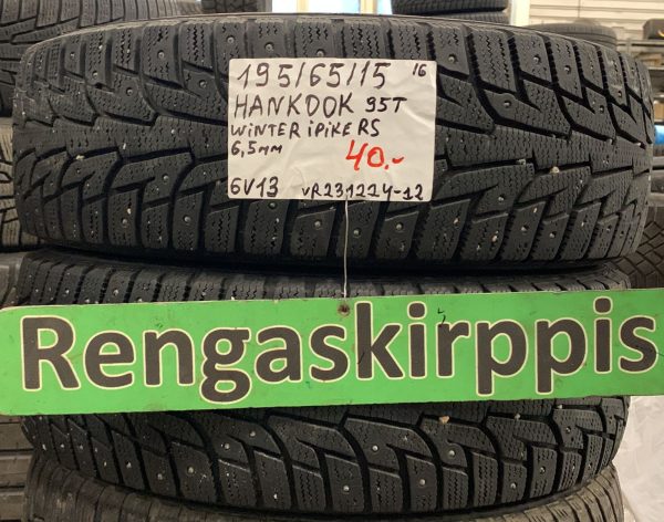 195/65R15 Hankook Winter IPike RS nasta 6,5mm / 6V13