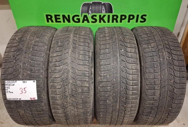 215/55R17 Michelin X-Ice 98H kitka 3,5-4mm / 4P32