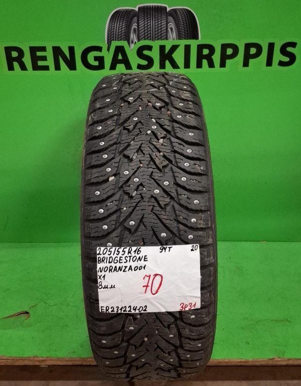 205/55R16 Bridgestone Noranza 001 94T nasta 8mm / 3P31