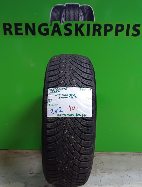 185/60R15 Nexen Winguard Snow 3 94T kitka 7mm / 2V2