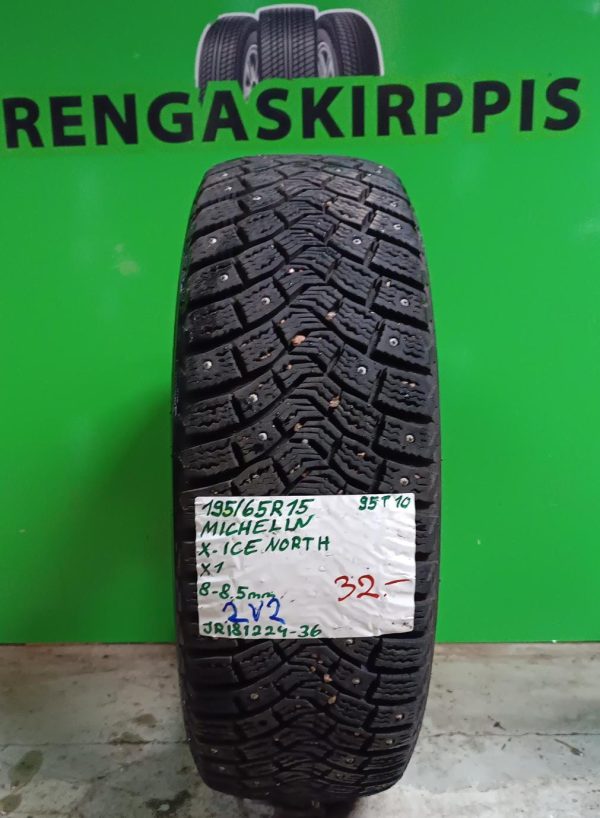 195/65R15 Michelin X-Ice North 95T nasta 8-8,5mm / 2V2