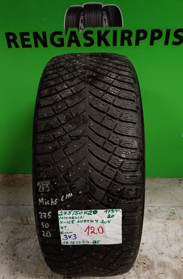 275/50R20 Michelin X-Ice North 4 Suv 113T nasta 6mm / 3V3