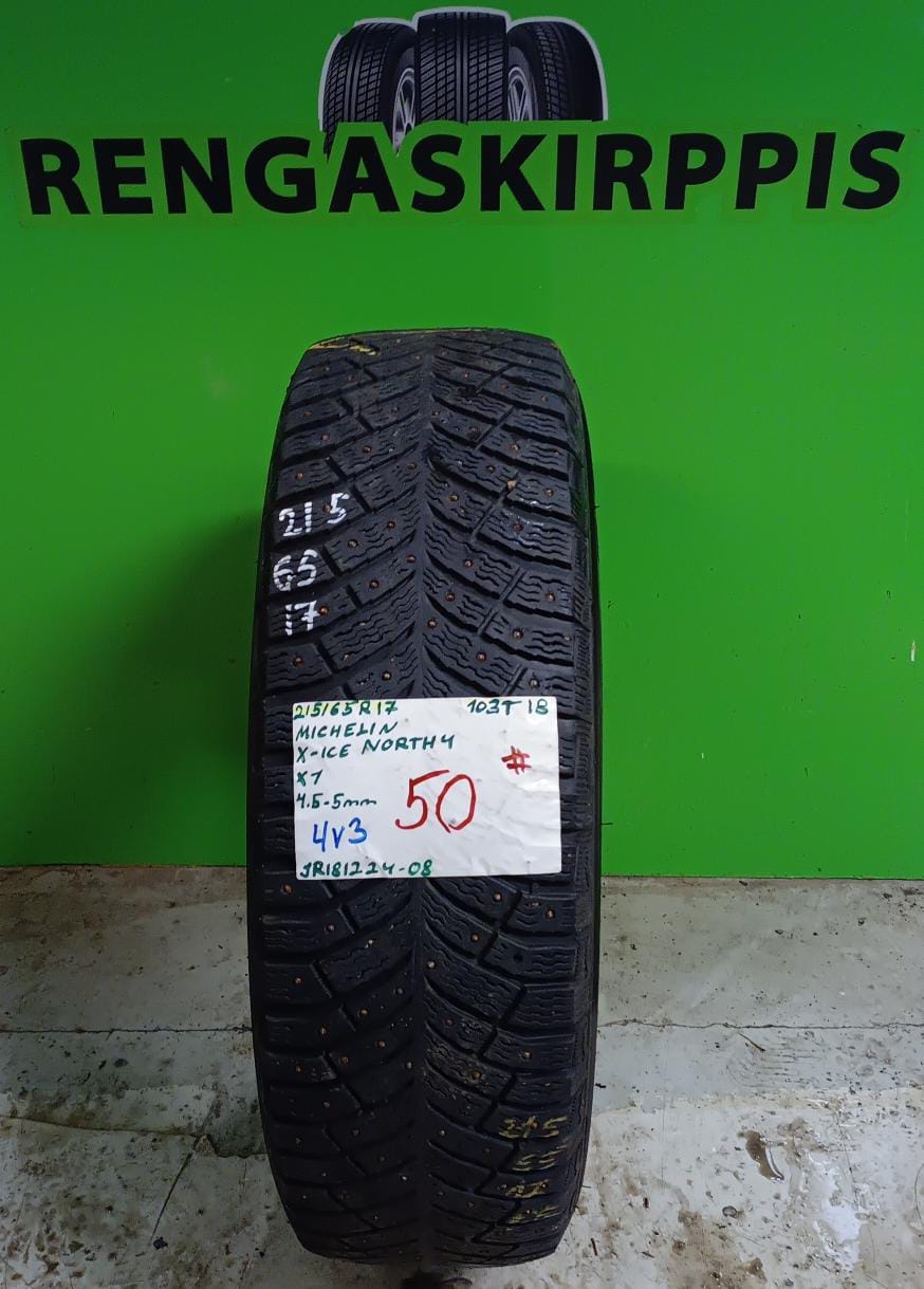 215/65R17 Michelin X-Ice North 4 103T nasta 4,5-5mm # / 6V7-1