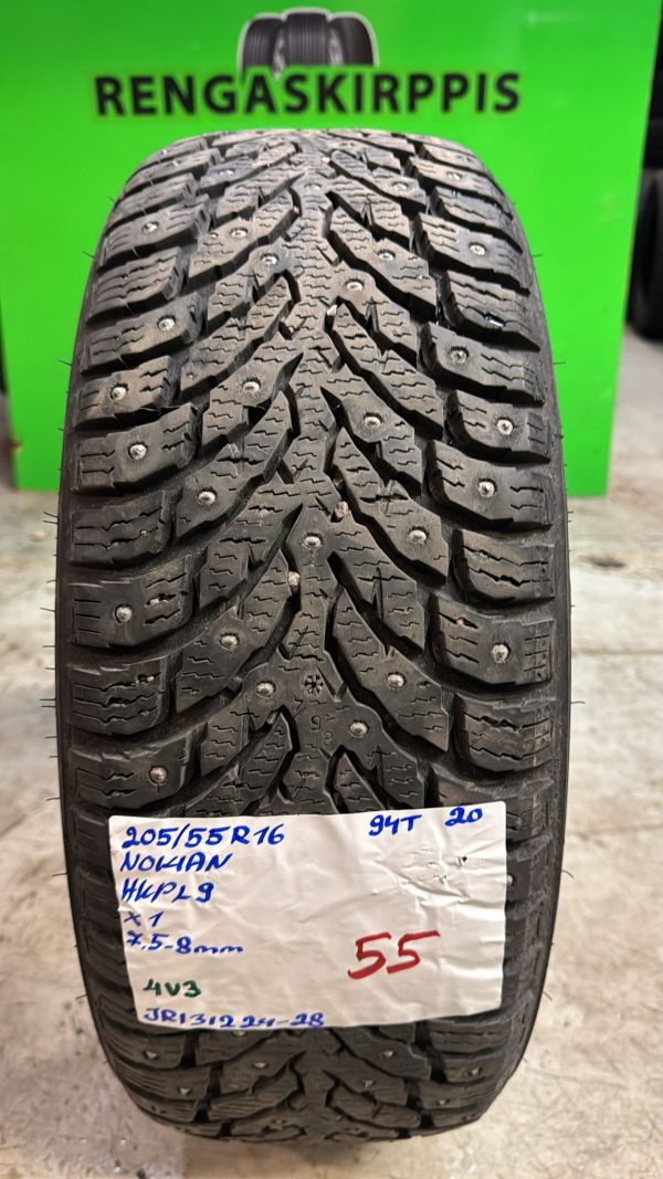 205/55R16 Nokian HKPL 9 94T nasta 7,5-8mm / 4V3