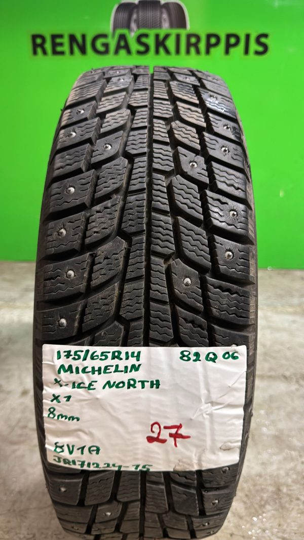 175/65R14 Michelin X-Ice North 82Q nasta 8mm / 8V1A