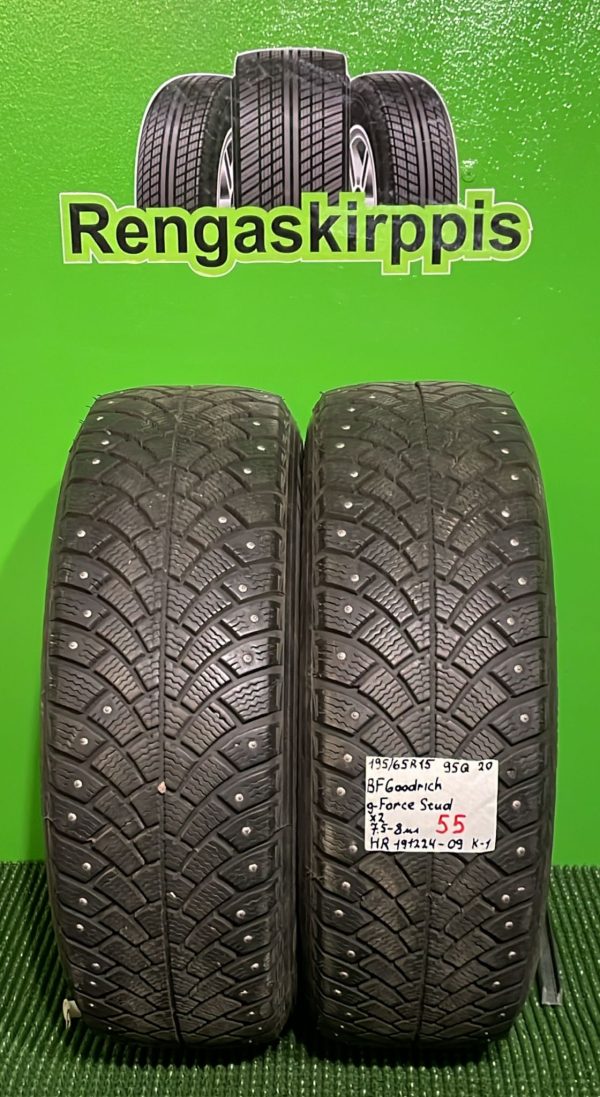 195/65R15 BFGoodrich G-Force Stud 95Q nasta 7,5-8mm / K1