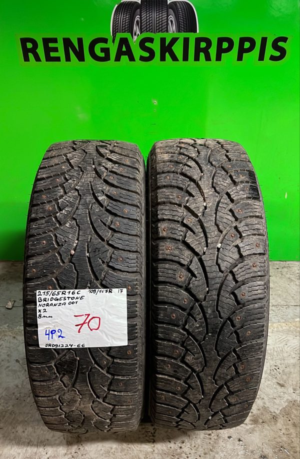 215/65R16C Bridgestone Noranza 001 109/107R nasta 8mm / 4P2