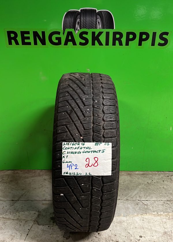 215/60R16 Continental VikingContact 5 99T kitka 6mm / 4P2