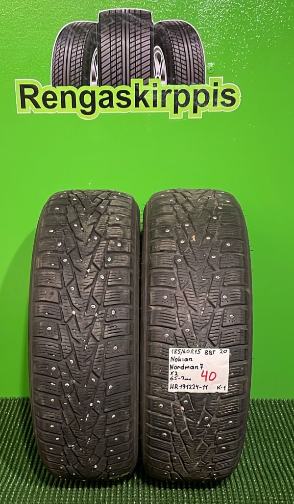 185/60R15 Nokian Nordman 7 88T nasta 6,5-7mm / K1