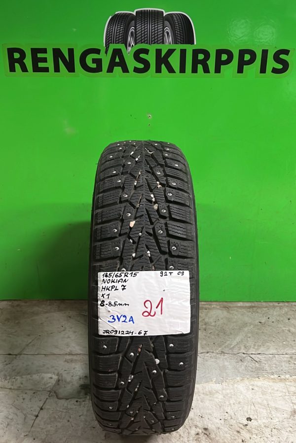 185/65R15 Nokian HKPL 7 92T nasta 8-8,5mm / 3V2A