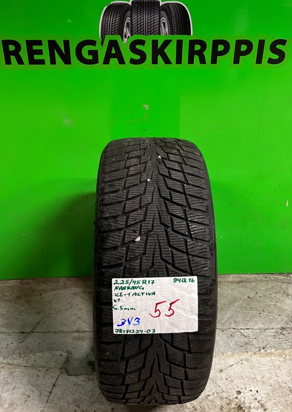 225/45R17 Nankang Ice1 Activa 94Q kitka 6,5mm / 3V3