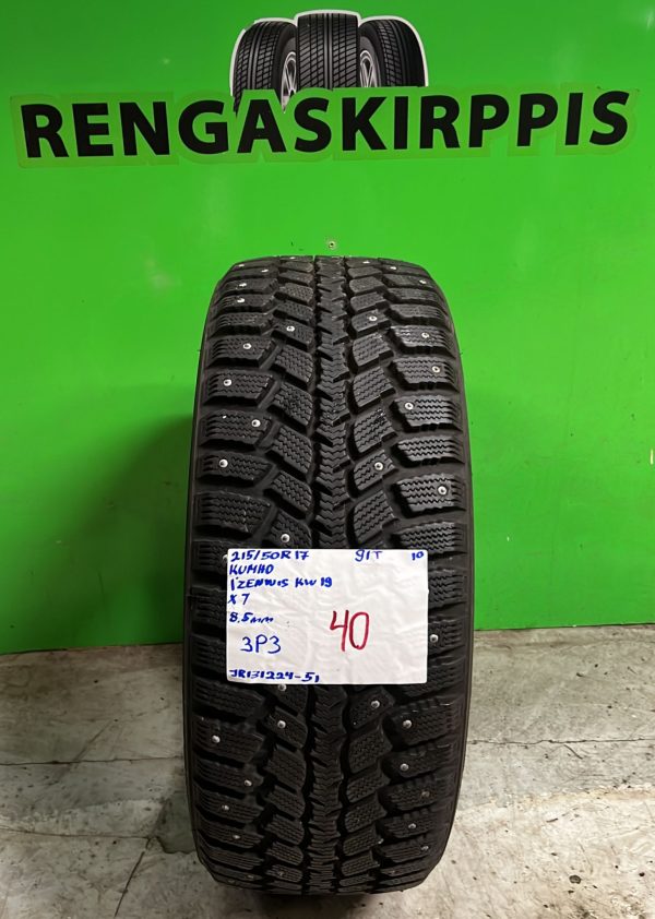 215/50R17 Kumho IZen Wis KW19 91T nasta 8,5mm / 3P3