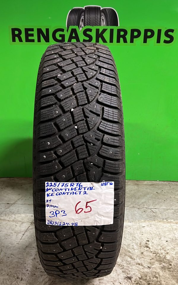 225/75R16 Continental IceContact 2 108T nasta 7mm / 3P3