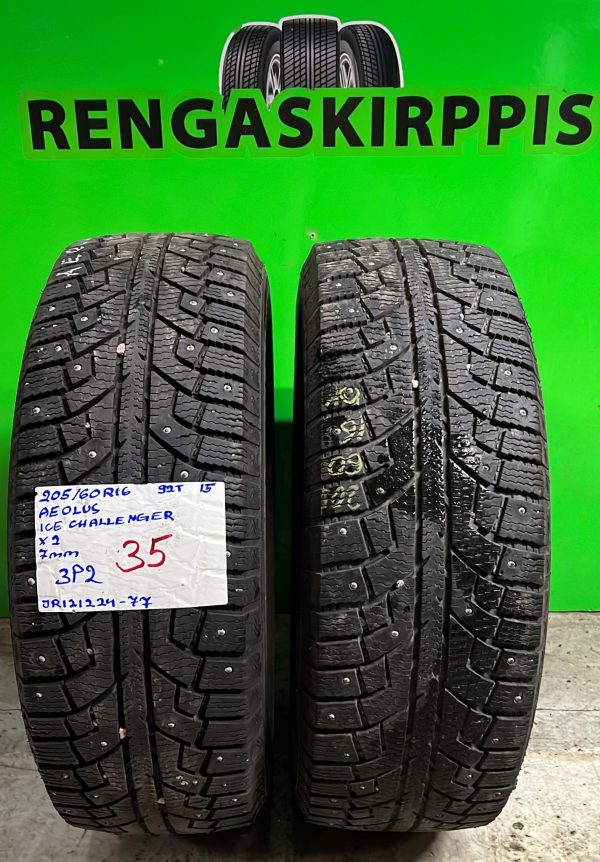 205/60R16 Aeolus Ice Challenger 92T nasta 7mm / 3P2