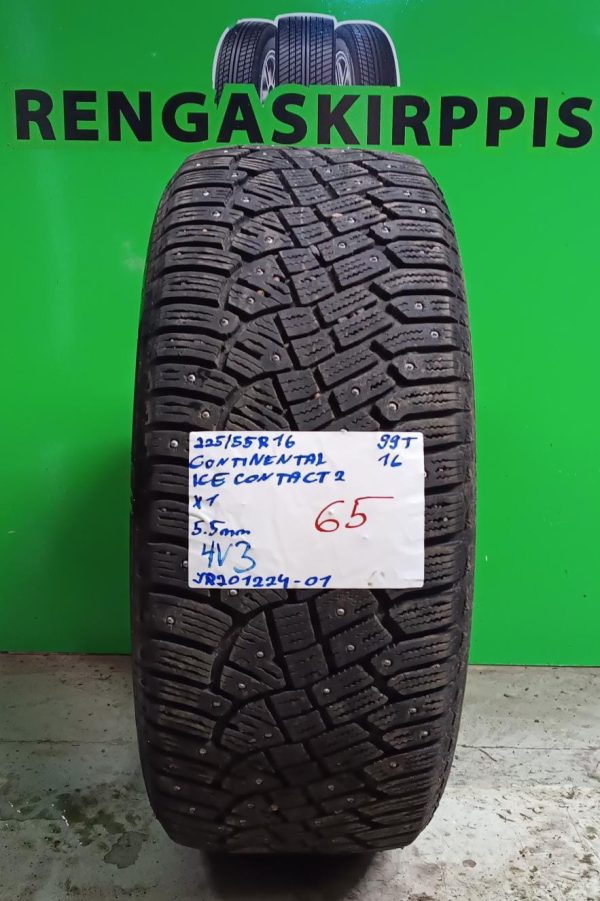 225/55R16 Continental IceContact 2 99T nasta 5,5mm / 4V3