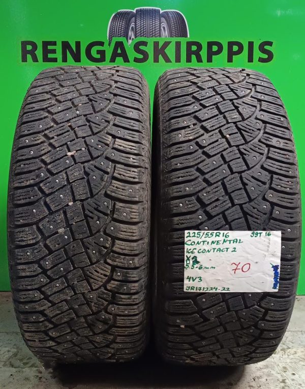 225/55R16 Continental IceContact 2 99T nasta 5,5-6mm / 4V3