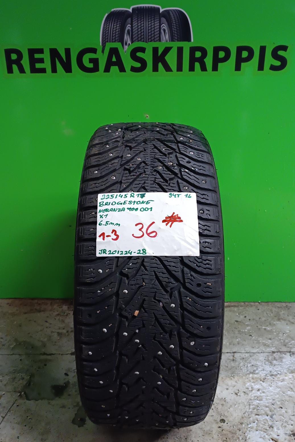 225/45R17 Bridgestone Noranza 001 94T nasta 6,5mm # / 5P12-1