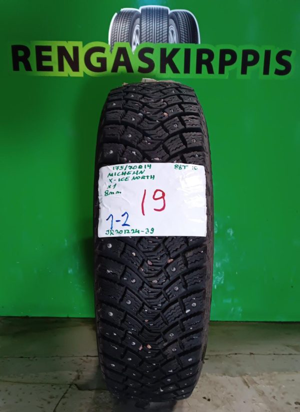 175/70R14 Michelin X-Ice North 88T nasta 8mm / 1-2