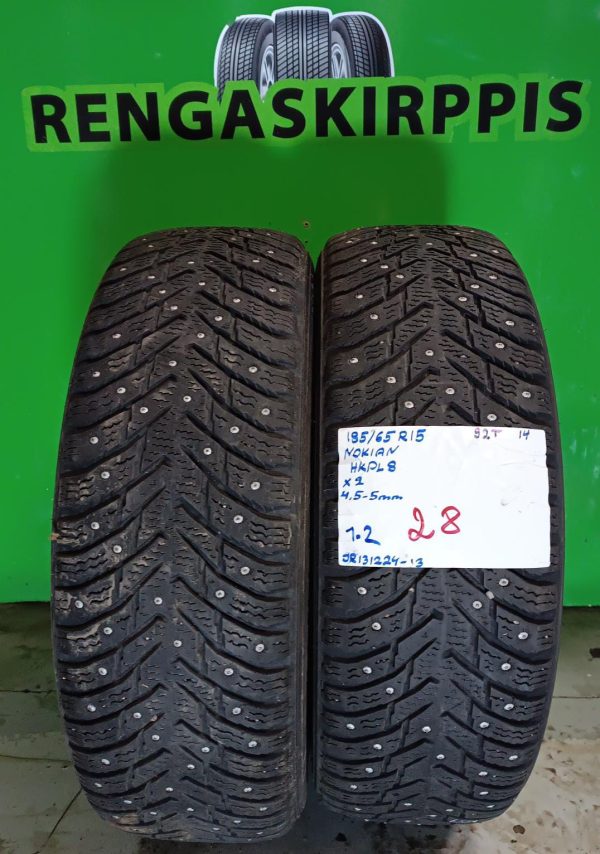 185/65R15 Nokian HKPL 8 92T nasta 4,5-5mm / 1-2