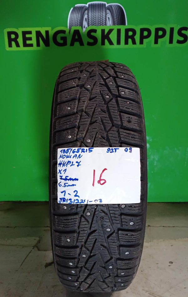 185/65R15 Nokian HKPL 7 92T nasta 6,5mm / 1-2