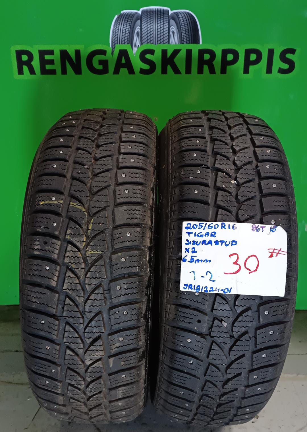 205/60R16 Tigar Sigura Stud 96T nasta 6,5mm # / 5V9-2